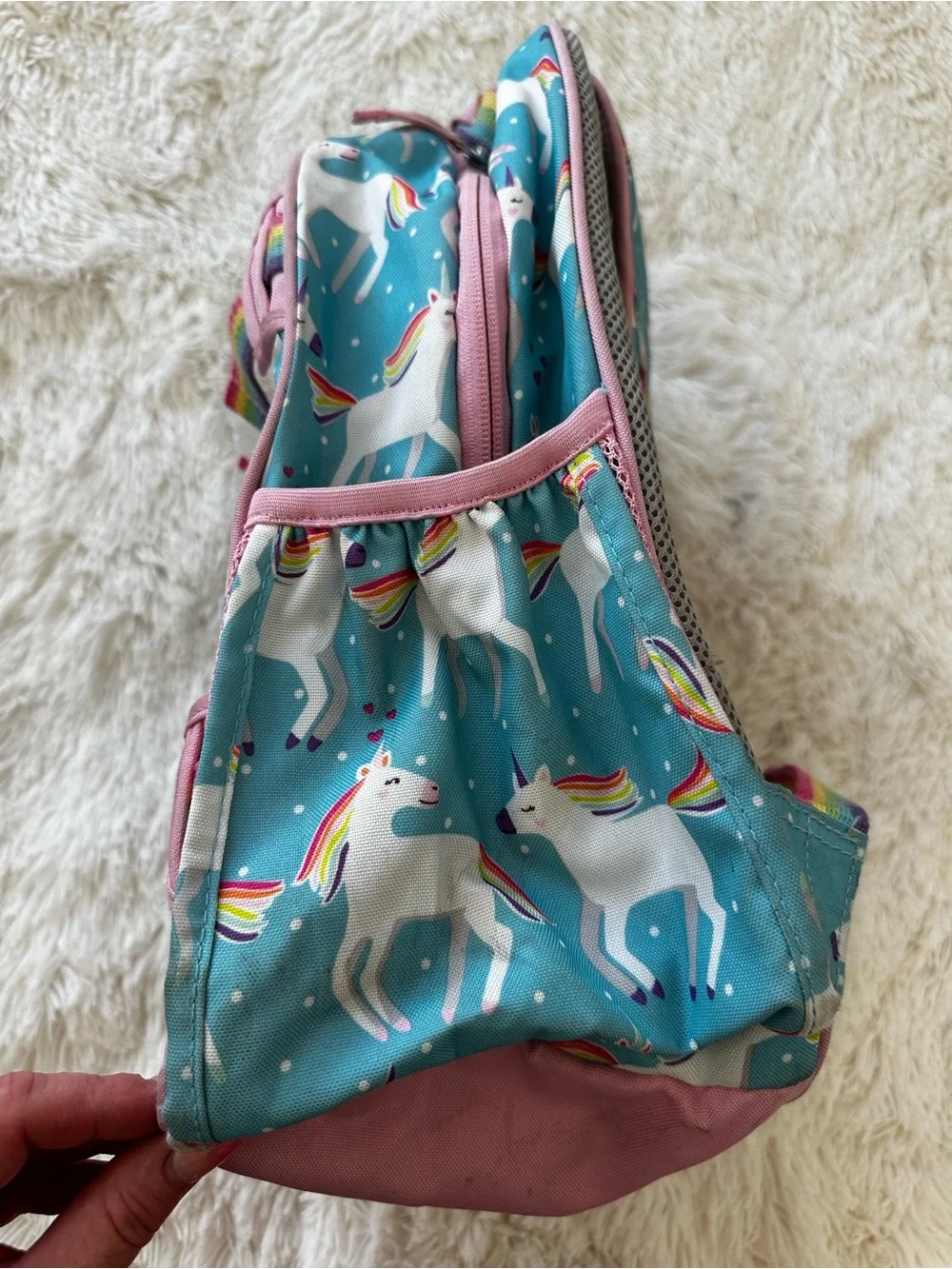 Pottery Barn Kids Unicorn Rainbow Backpack Girls Preschool Kindergarten School